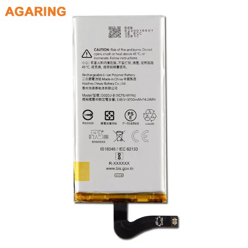 

2023NEW Agaring Original Replacement Battery G020J-B For Google Pixel 4 XL Pixel4 XL Authentic Rechargeable Battery 3700mAh