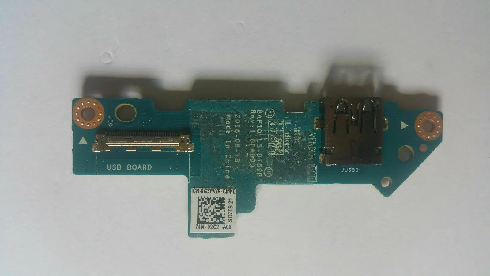 

Genuine FOR Dell Alienware 17 R4 USB IO Daughter Board 0G3PWR G3PWR