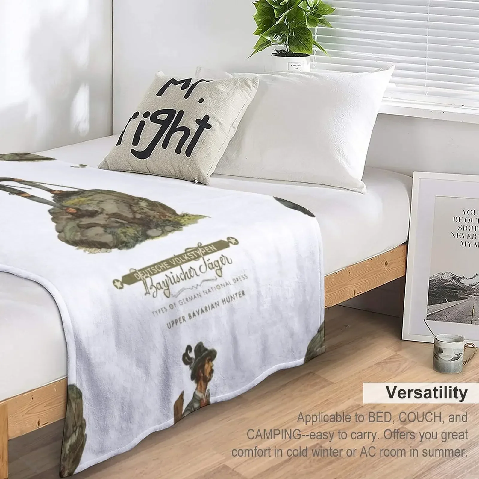 Баварский охотник...Bayrischer J?ger Плед Полярное теплое зимнее одеяло для дивана