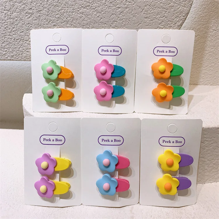 

Cute Candy Colors Hair Clip Headband Big Flower Hair Claws Plastic Hair Clips For Girl Women Hairpins Fashion Hair Accessories