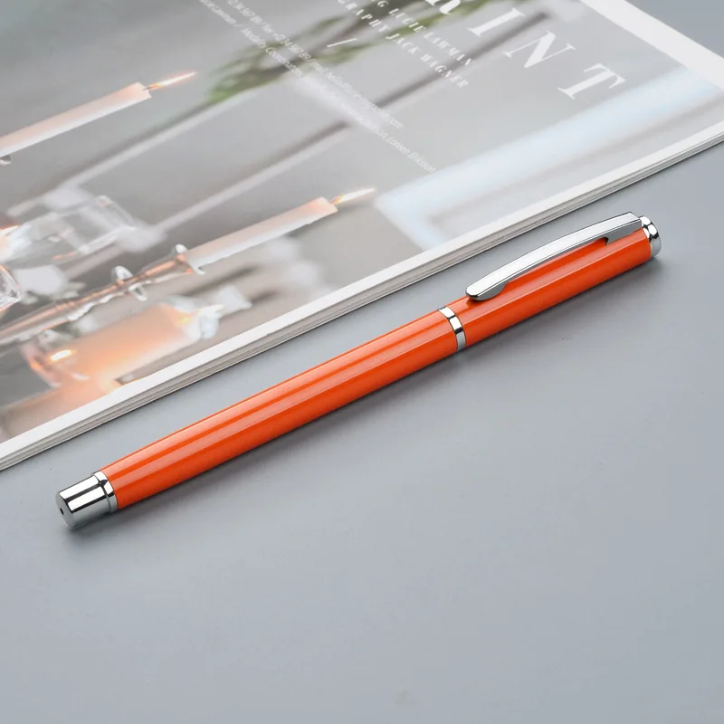 

Роскошная металлическая шариковая ручка для бизнеса, ручка для подписи, офисные канцелярские принадлежности, школьные принадлежности, черная ручка 0,5 мм, гелевая ручка высокого качества