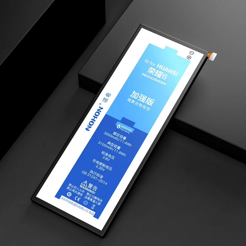 Nohon Заменяющая Батарея для Huawei Honor 6 4X 7i HB4242B4EBW H60-L02 H60-L04 Che2-L11 3100mAh Литий-Полимерная Батарея