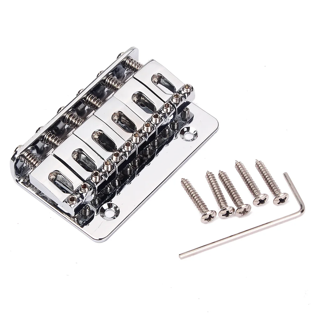 

Guitar Bridge Bass Acoustic Saddle Accessories Replacement Saddles 6Strings 6String Screws Tremolo Parts Vintage Style Electric