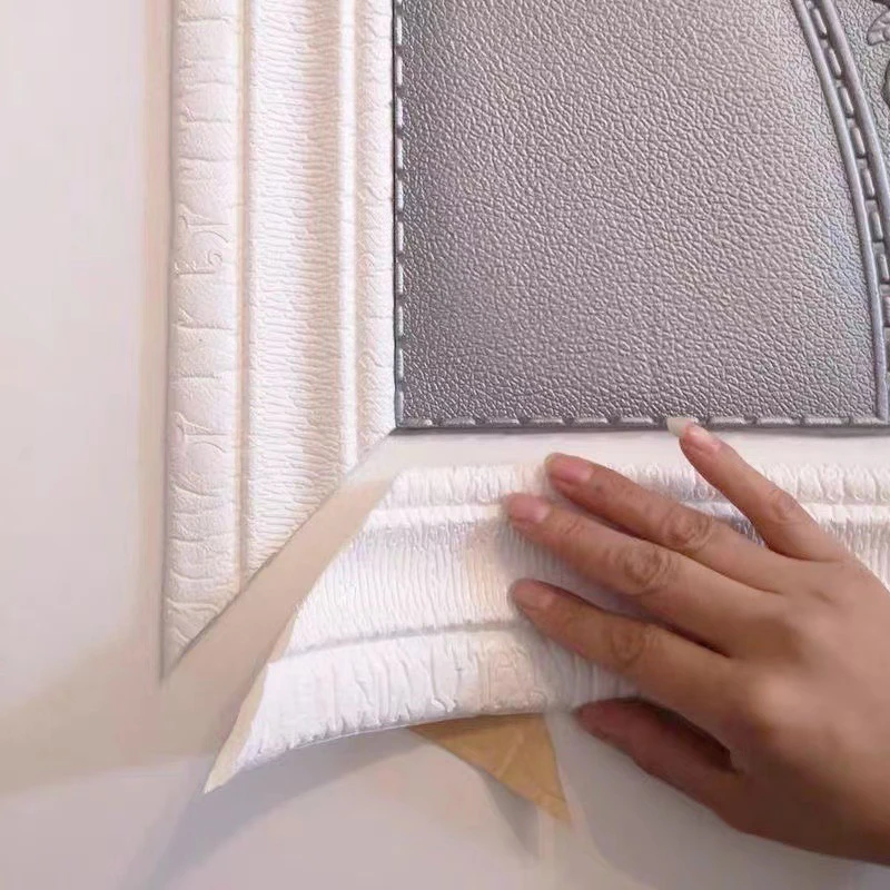 3D настенная отделка плинтус кайма самоклеящиеся водостойкие плинтусы обои