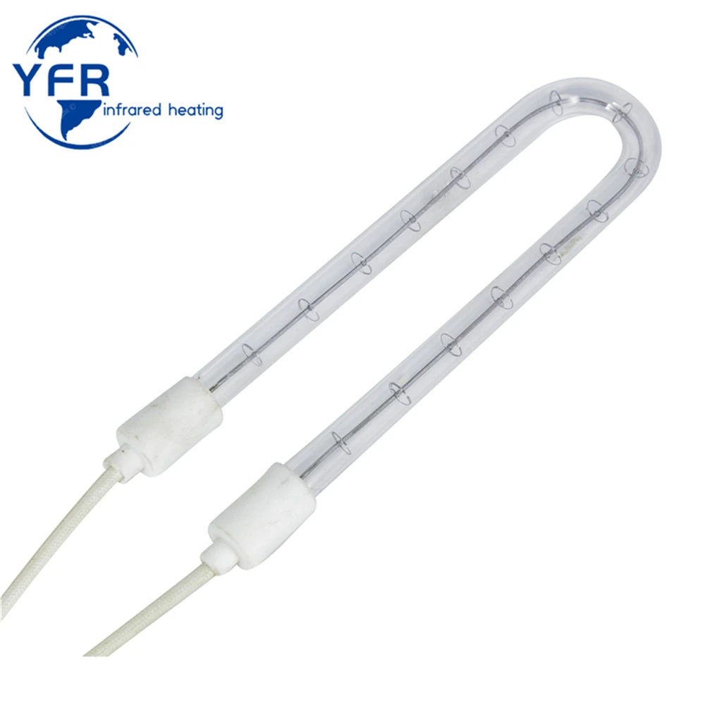 Двойная трубка с золотым отражателем ИК-лампы кварцевый излучатель галогенный