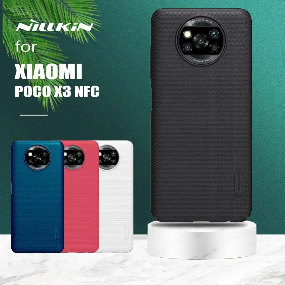 

For Xiaomi Poco X3 NFC Case Nillkin Super Matt Shield Ultra Thin Hard PC Mat Back Cover for Poco Phone X3 NFC Phone Case
