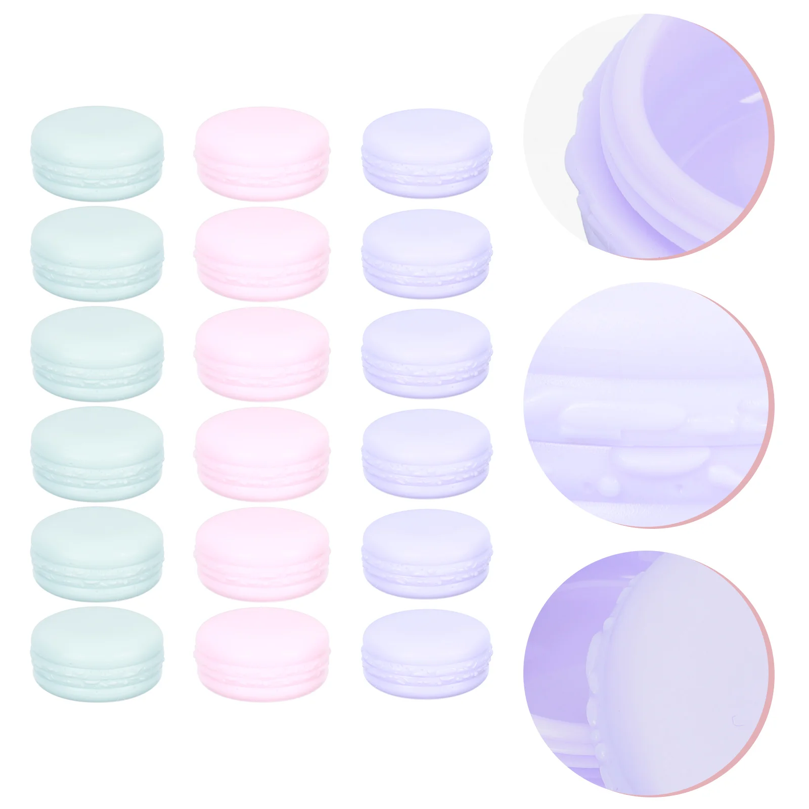 

30 Pcs Cream Box Macaron Color Jar Jars Plastic to Go Containers Mask Dispensing Cases Travel Storage Holder Facial