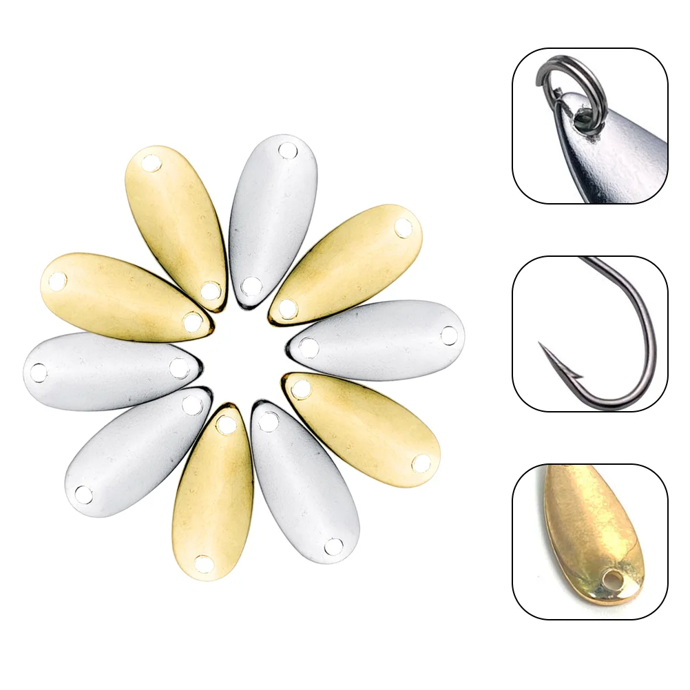 

20 Pcs Sequin Cock Bait Professional Fishing Equipment Artificial Lure Small Fake Baits Tool Supplies Metal Jigs