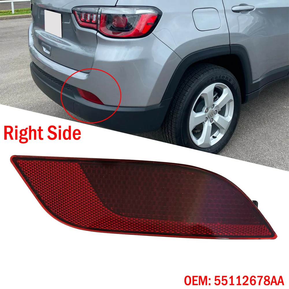 

Rear Right Rear Bumper Reflector Tail Light Waterproof Car Lights Durable High Quality For JEEP COMPASS 2017-2021