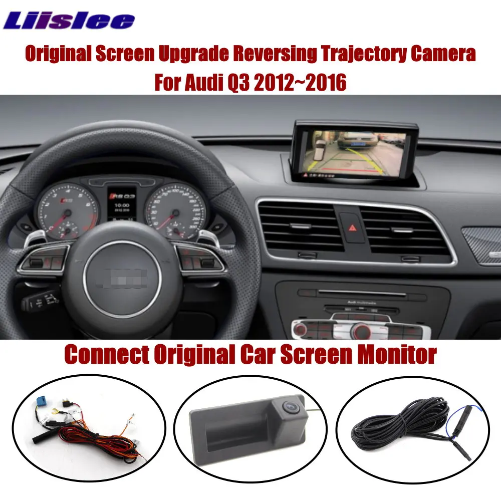 

Auto Dynamic Trajectory Parking Lines Screen For Audi Q3 2012-2016 Car Rearview Camera Original Reverse CAM HD CCD Night Vsion