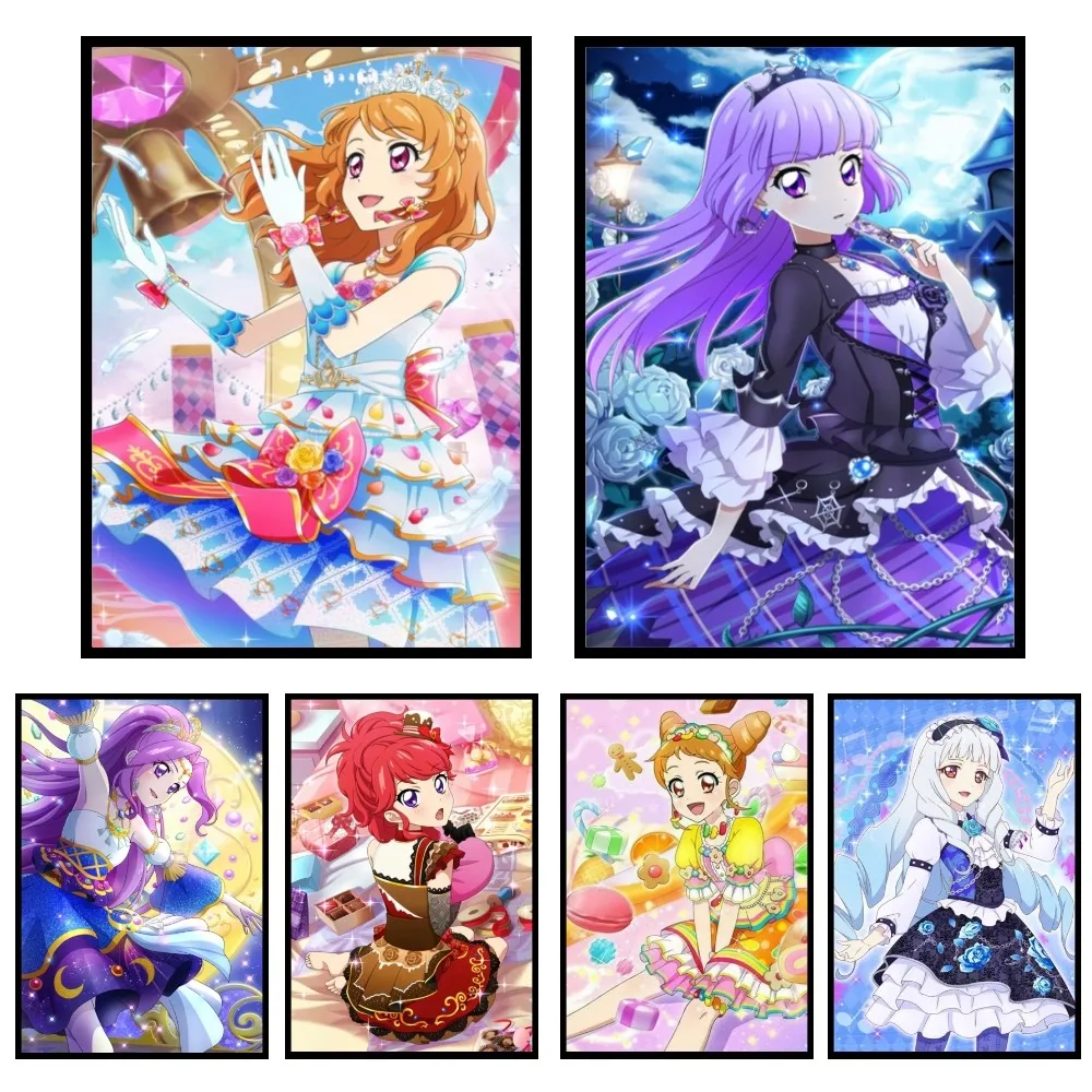 Плакат аниме Aikatsu на параде, бумажный постер с принтом для дома, гостиной, спальни, входа в бар, ресторан, кафе, художественное украшение с рисунком