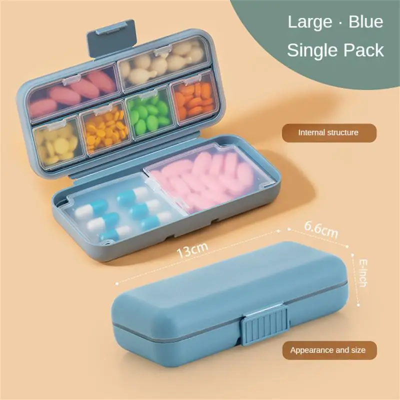 

Новинка 2023, маленькая портативная коробка для лекарств, контейнер для таблеток, водонепроницаемый дорожный разветвитель для таблеток, табл...