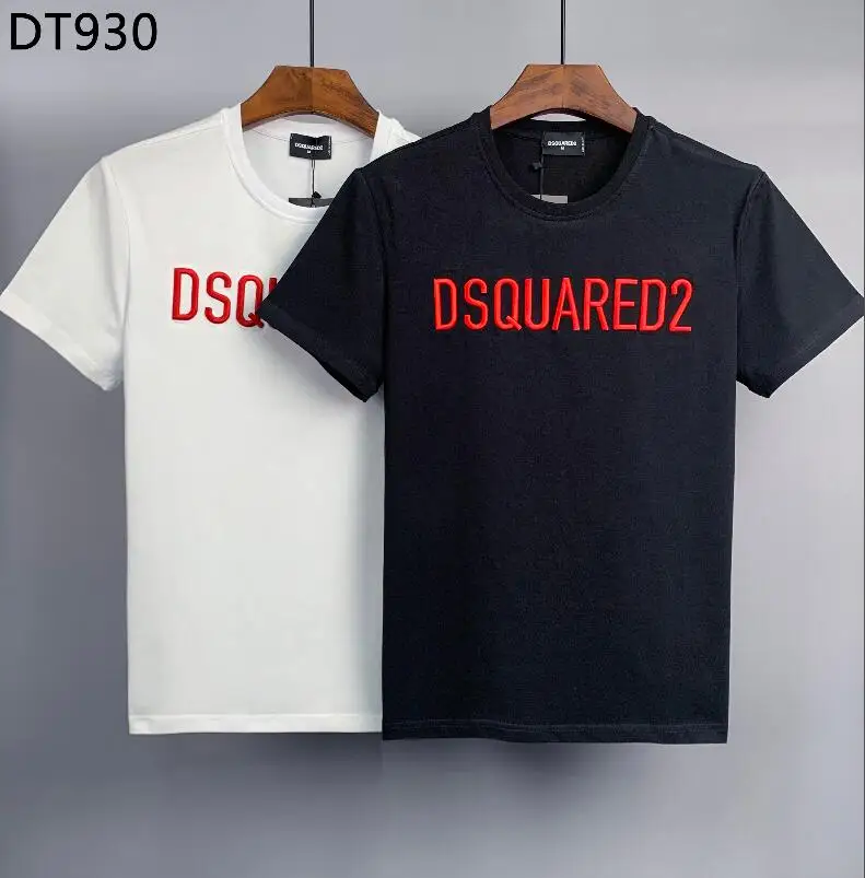 

New Dsquared2 2023 Women/Men's Three-dimensional Letter Printing Stylish Cotton Summer Top DT930#