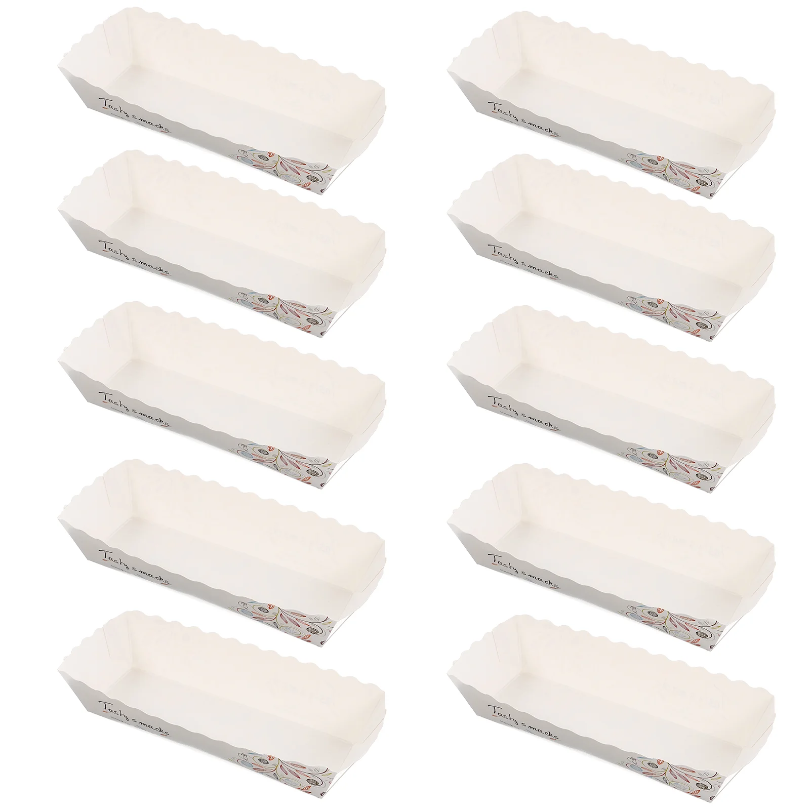 

200 Pcs Snacks Container Sushi Boat Plate Paper Food Containers Fried Holder Spicy Takeout Chicken Case Frying