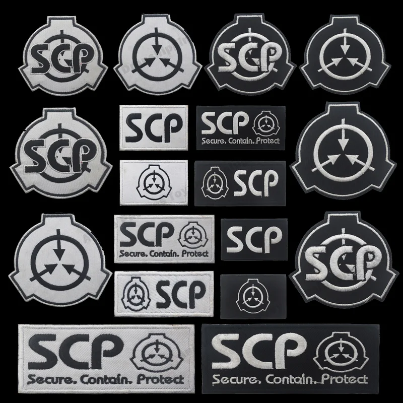 

SCP Foundation Badge Velcro Clothes Embroidery Patch Logo for Jackets Pants DIY Clothing Garment Accessories Stickers Decor Gift