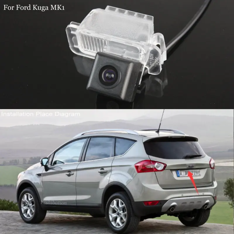 

Камера заднего вида Yeshibation для Ford Kuga MK1 2008 ~ 2012 HD CCD ночного видения водонепроницаемая задняя камера автомобиля