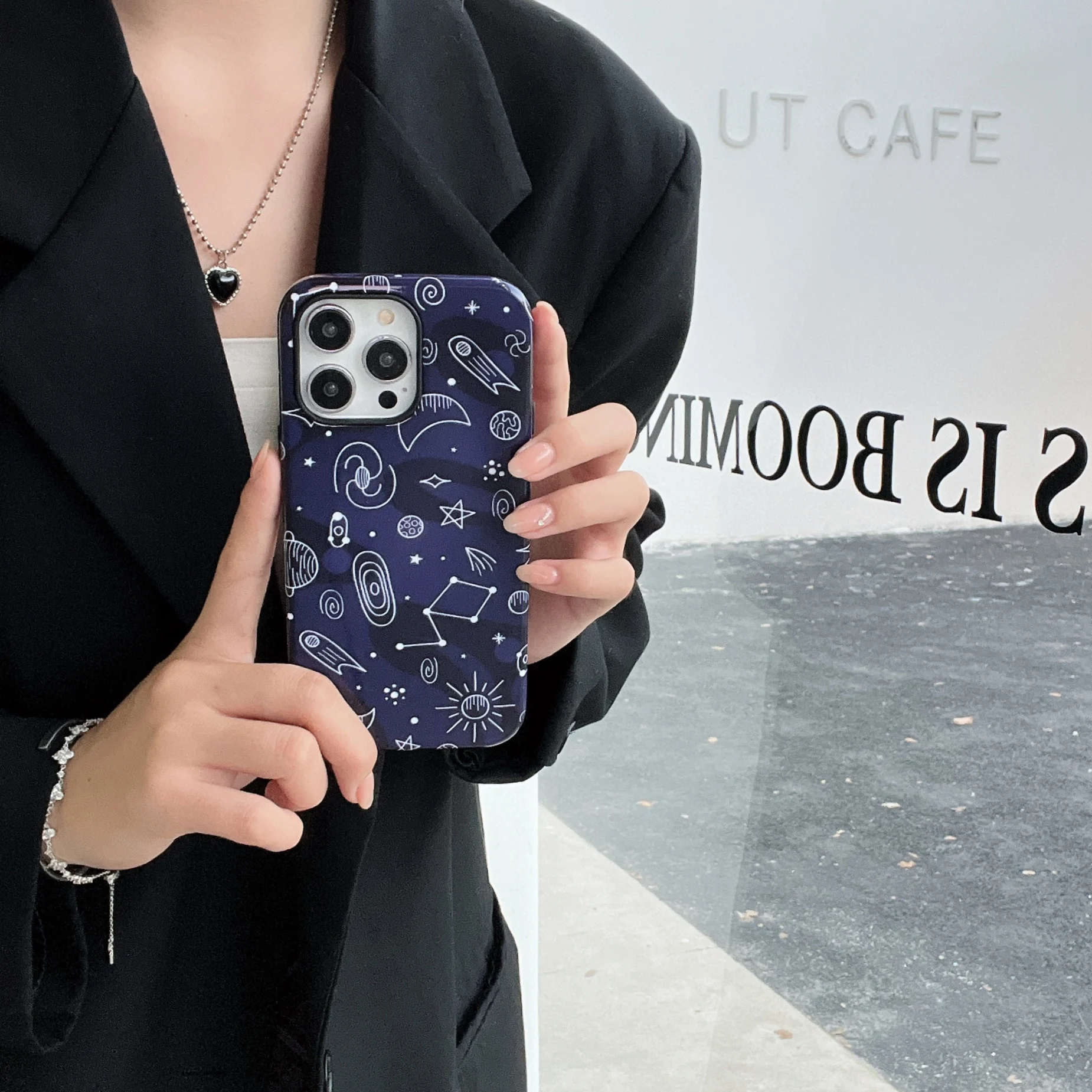 Креативный чехол для телефона с полным покрытием и граффити двойной защитный