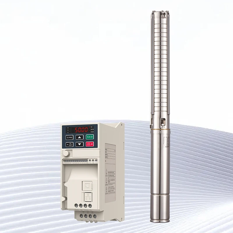 Погружной Гибридный водяной насос 3 кВт ac dc на солнечной батарее 18 м ч с большим