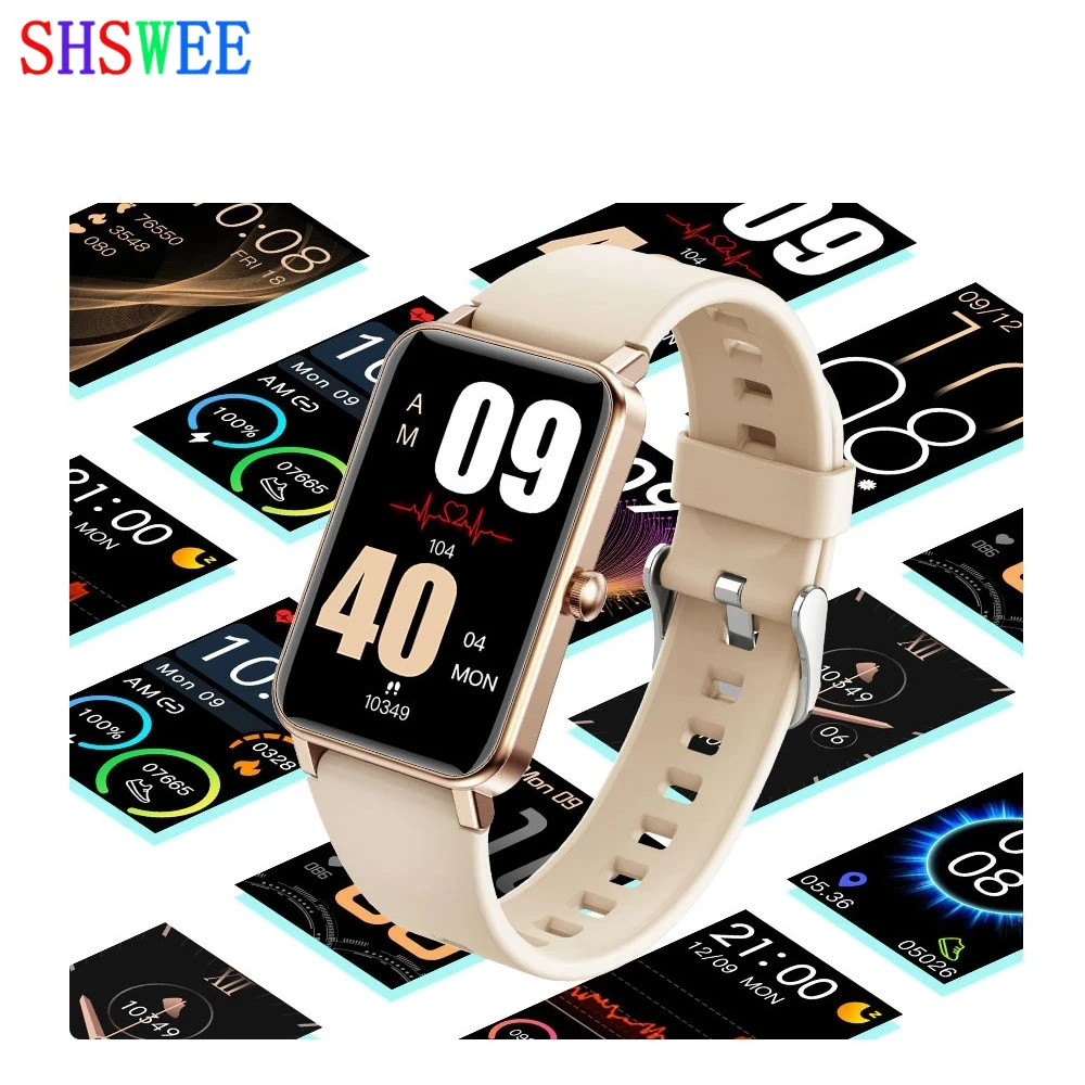 

SHSWEE New Smart Watch Men Women 1.57-inch Full Touch Fitness Sports Tracker IP68 Waterproof Smartwatch for Huawei Xiaomi Phone