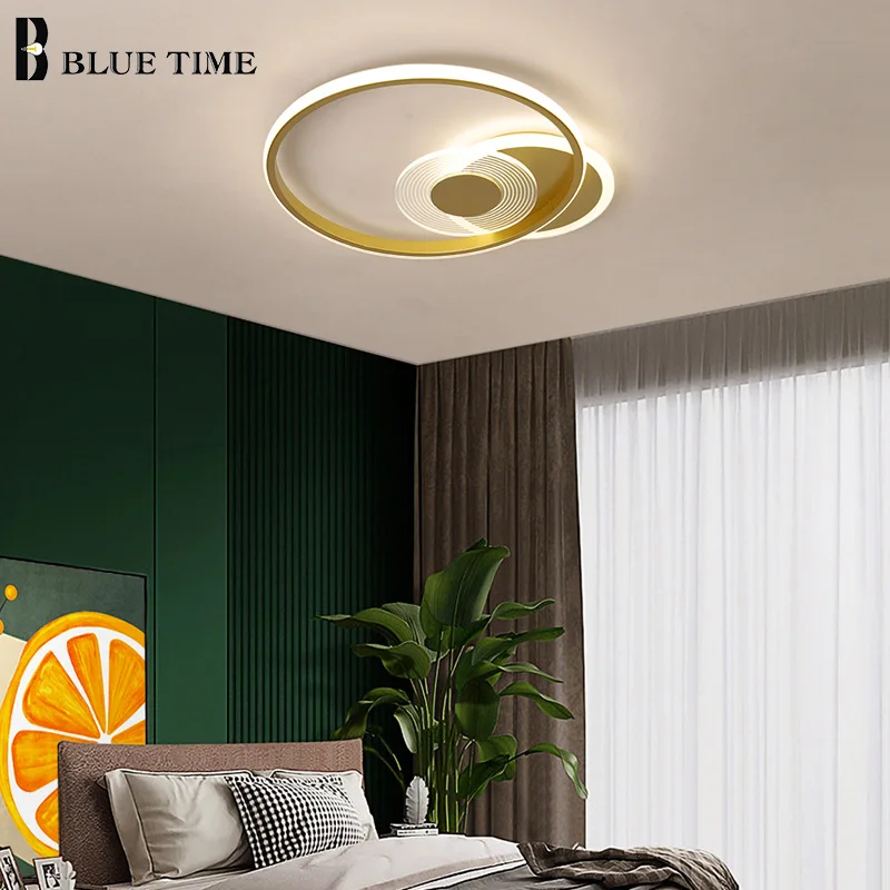 

Gold LED Ceiling Light Indoor Decor Ceiling Lamp for Living Room Bedroom Dining Room Kitchen Light Modern Home Lighting Fixtures