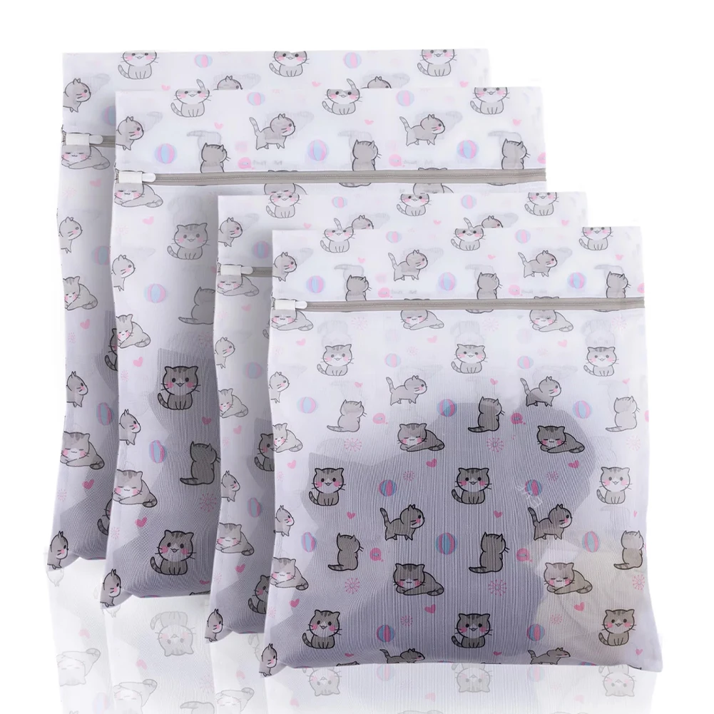 

4pcs Home Bathroom Underwear Dirt Clothes Large Capacity Mesh Storage Organizer Apartment Dorms Laundry Bag For Washing Machine