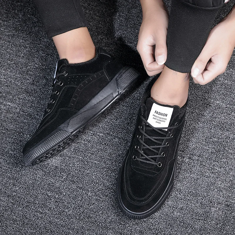 

SOLI2 Winter Thick Warm Shoes Plus Fleece Shoes New Autumn and Winter Men's Shoes Zapatillas De Deporte casual Shoes G2020-G2022