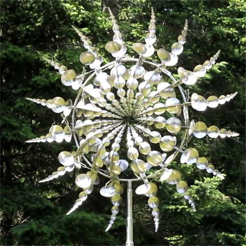

New Unique And Magical Metal Windmill Wind Spinners Outdoor Wind Catchers Wind Spinners Yard Patio Lawn Garden Decoration