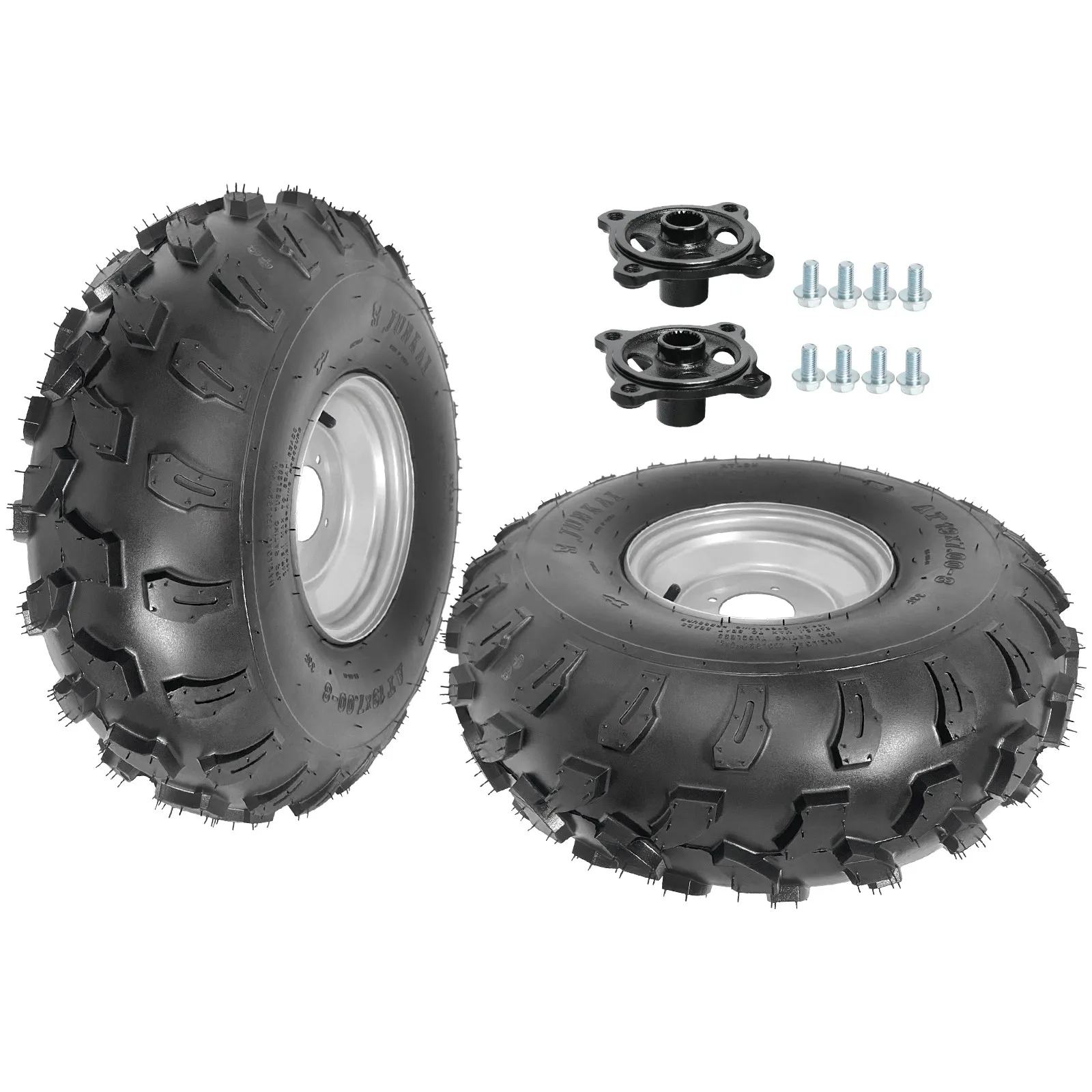 

TDPRO 2X Front Wheel Tires 19x7-8 Rim 4 Holes 110mm hole distance ATV GO KART QUAD