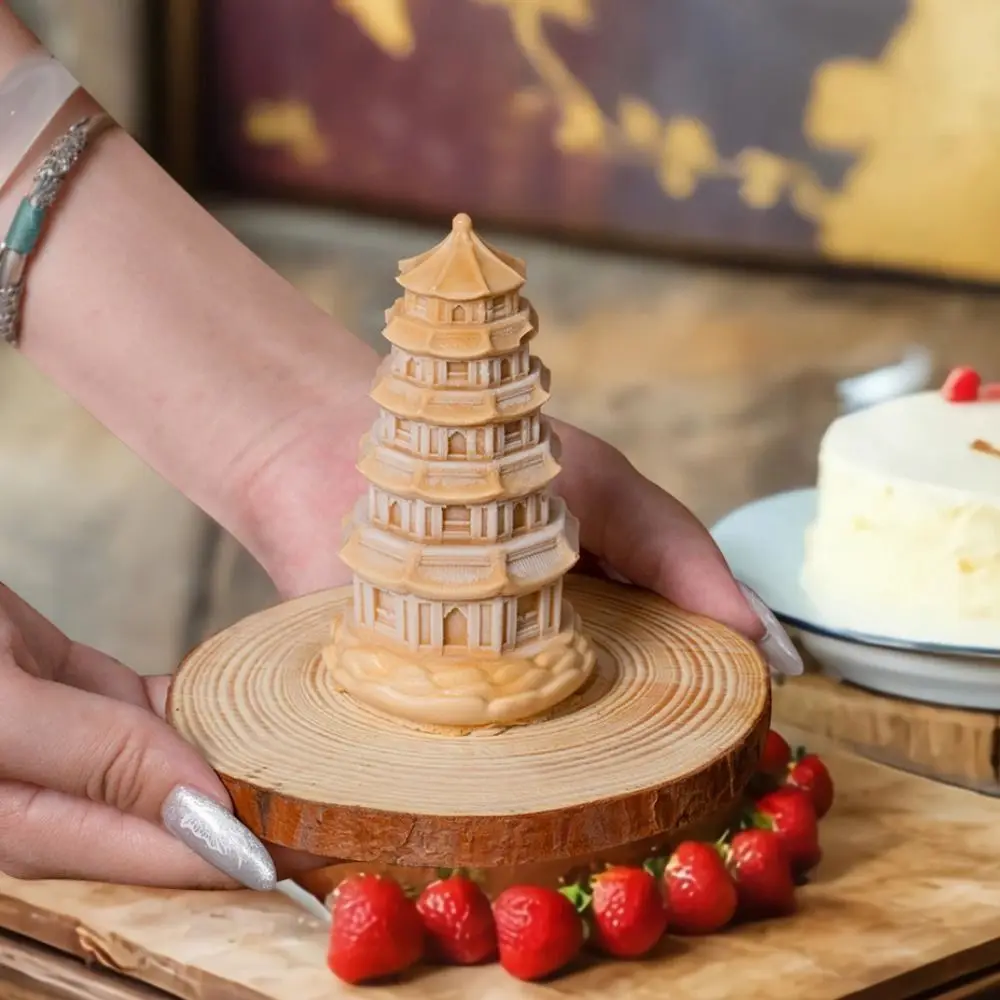 Силиконовая форма в китайском стиле Longhua Tower имитация мягкой формы для пудинга
