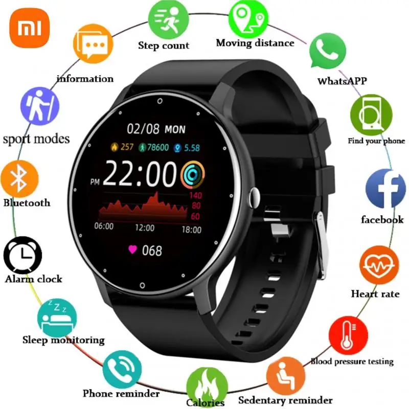 

Смарт-часы женские/мужские водонепроницаемые С Пульсометром