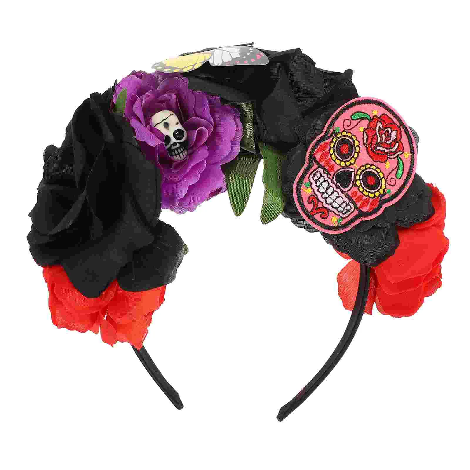

Flower Headband Party Headdress Day of The Dead Rose Headband