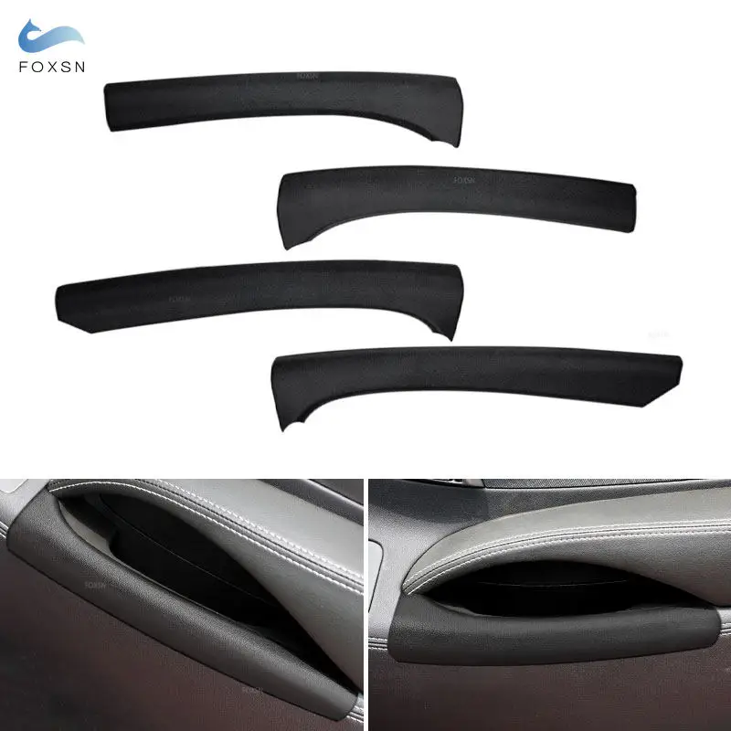 

For Buick Lacrosse 2009 2010 2011 2012 4pcs Black Car Accessories Interior Door Handle Armrest Panel Cover Decor