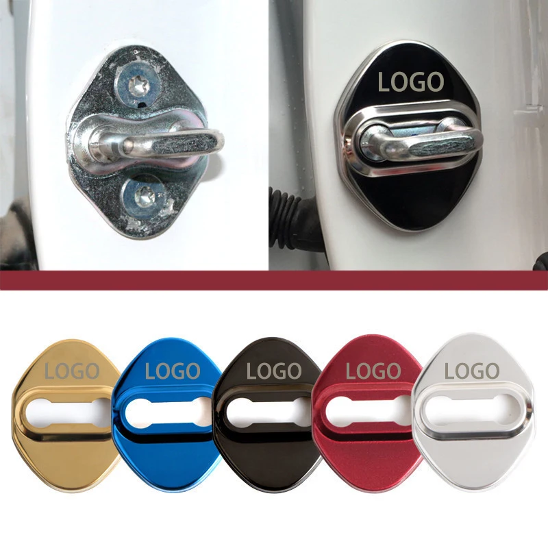 

4 шт., крышка дверного замка, Для Mugen Power Honda Civic Accord CRV Hrv Jazz, аксессуары из нержавеющей стали для автомобильного стайлинга