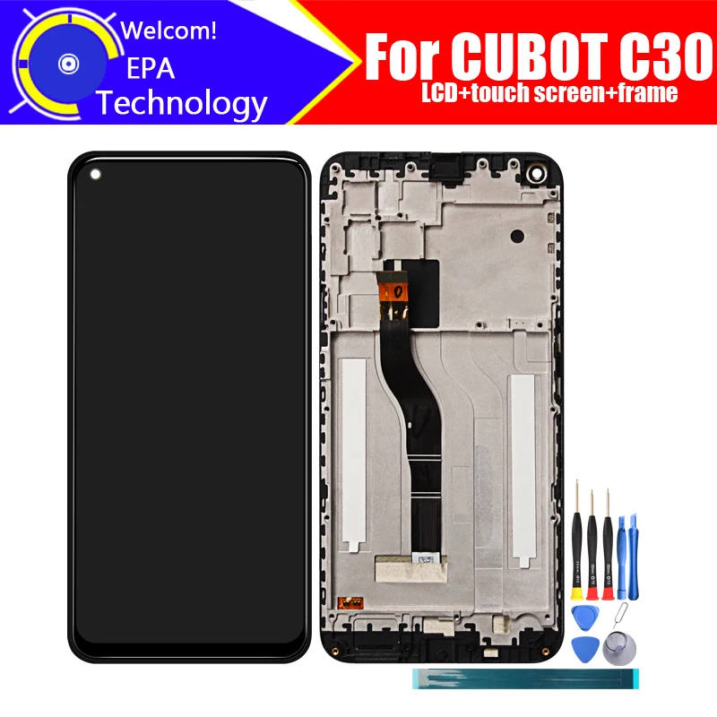 CUBOT C30 LCD Display+Touch Screen Digitizer+Frame Assembly 100% Original LCD+Touch Digitizer for CUBOT C30.