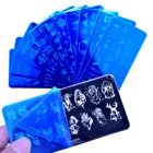 Пластина для ногтей шаблон для печати Геометрическая линия письмо животное перенос ногтей печатные инструменты штамп для рисования осень зима осень