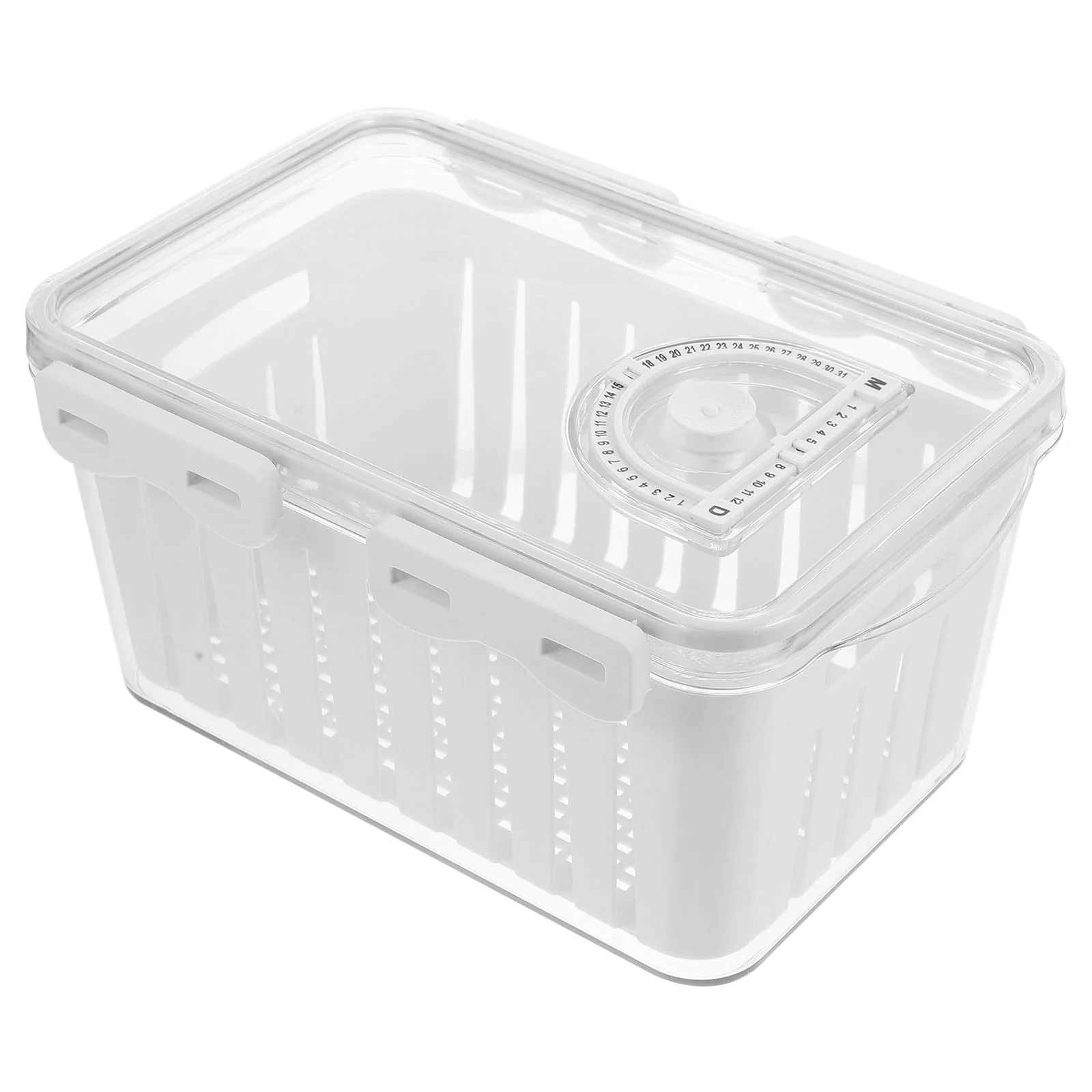

Fruit Storage Containers Fridge Removable Colander Lid Airtight Food Storage Case Produce Saver Container Refrigerator Keep