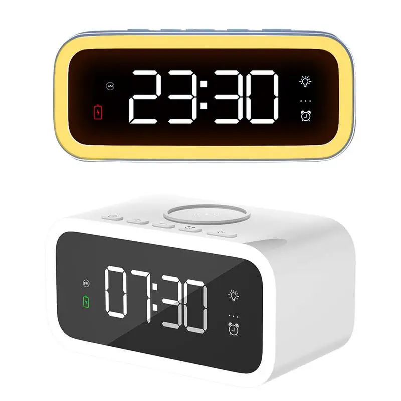 Smart Alarm Clock With Usb Charger Led Clocks For Bedroom Be