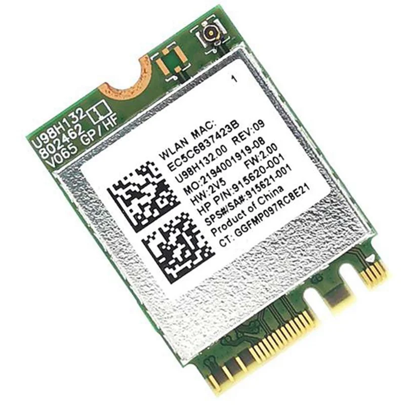 RTL8821CE 802.11AC 1X1 Комбинированная карта адаптера Wi-Fi+BT 4.2 SPS 915621 -001 Беспроводная