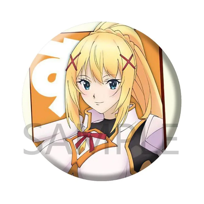 Женская Брошь KonoSuba значки мужские эмалированные булавки начальная Мода подвеска