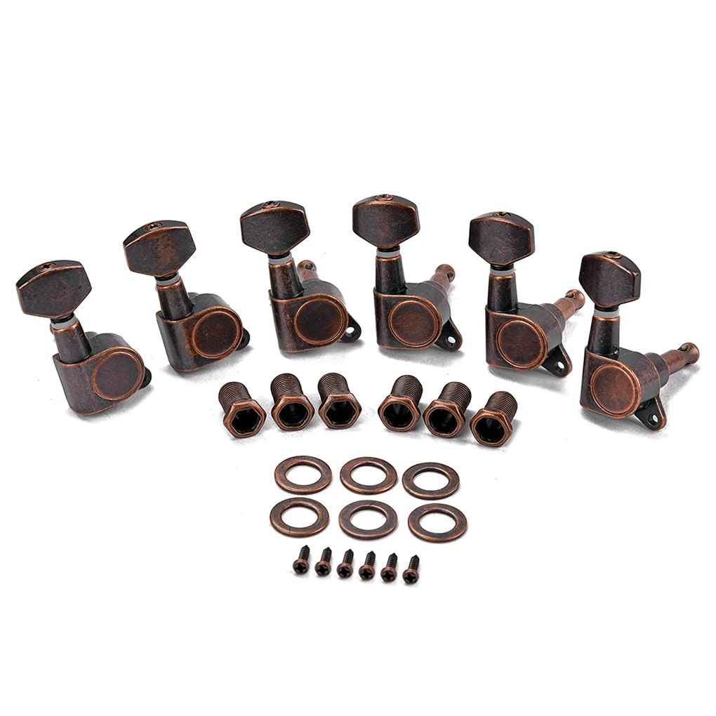 

Pack of 6 Machine Head Tuning Pegs Electronic 6 Strings Guitar Tuner Knobs