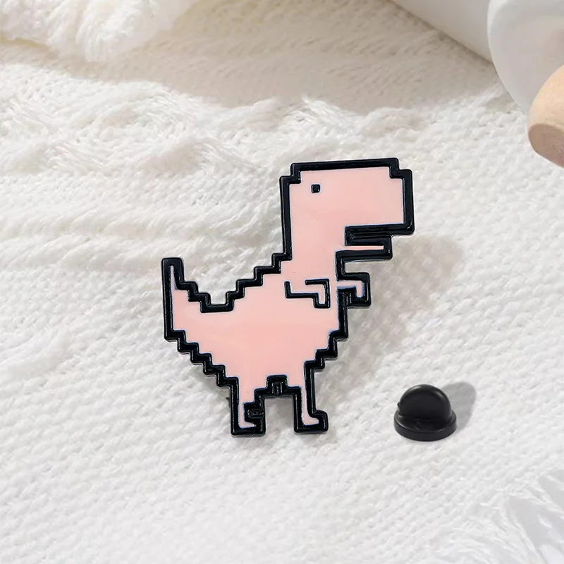 Мультяшный пиксель ветер сплав искусственный Симпатичный Динозавр стильная