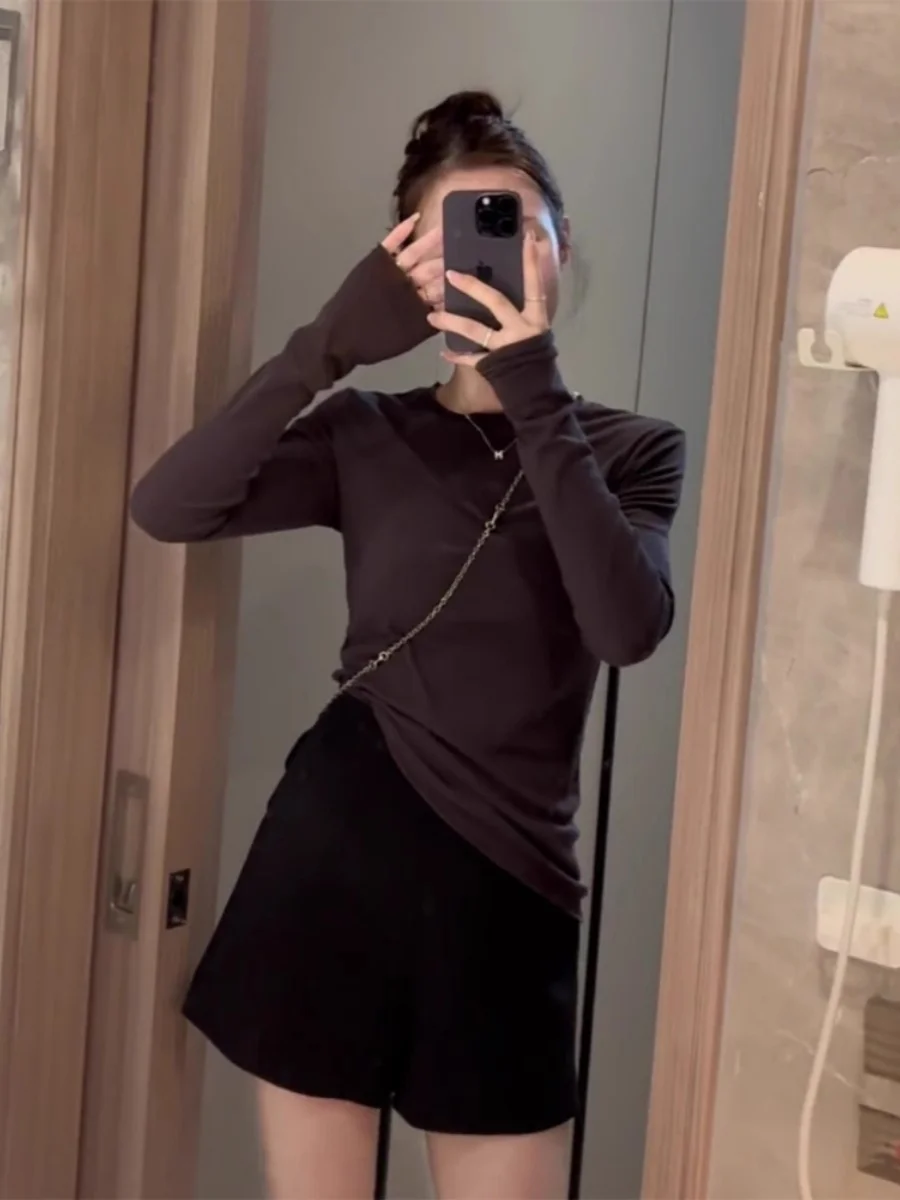 Белая рубашка с длинными рукавами и плечами женская осенняя новинка 2024