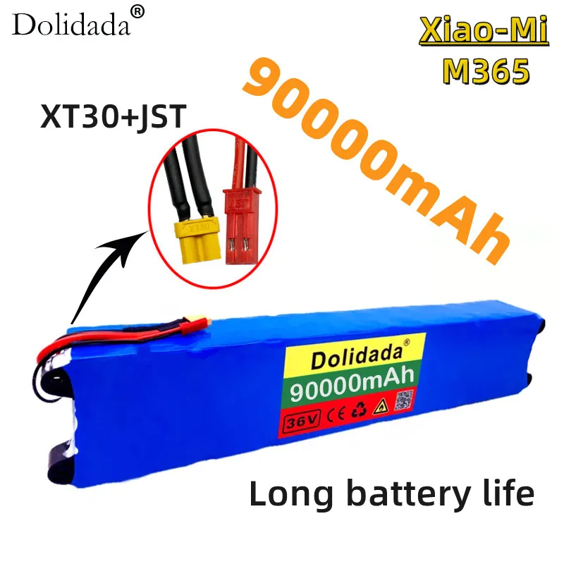 

36V 90ah 18650 Lithium Battery 10s3p 90000mah 250w-500w Same Door 42V Electric Scooter M365 Power with Pack