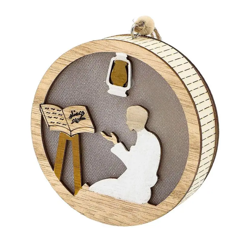 Деревянные полые фонари огни Исламская деревянная мечеть украшение для дома