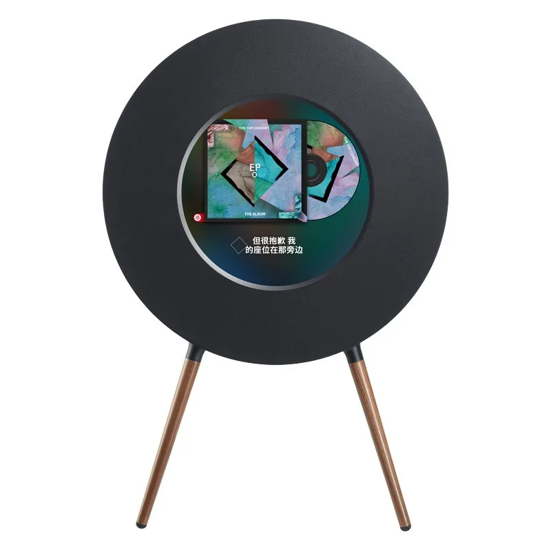 Фото Напольная Bluetooth-колонка ART R1 с дисплеем для виниловых пластинок и отображением текстов песен для домашней аудиосистемы №2