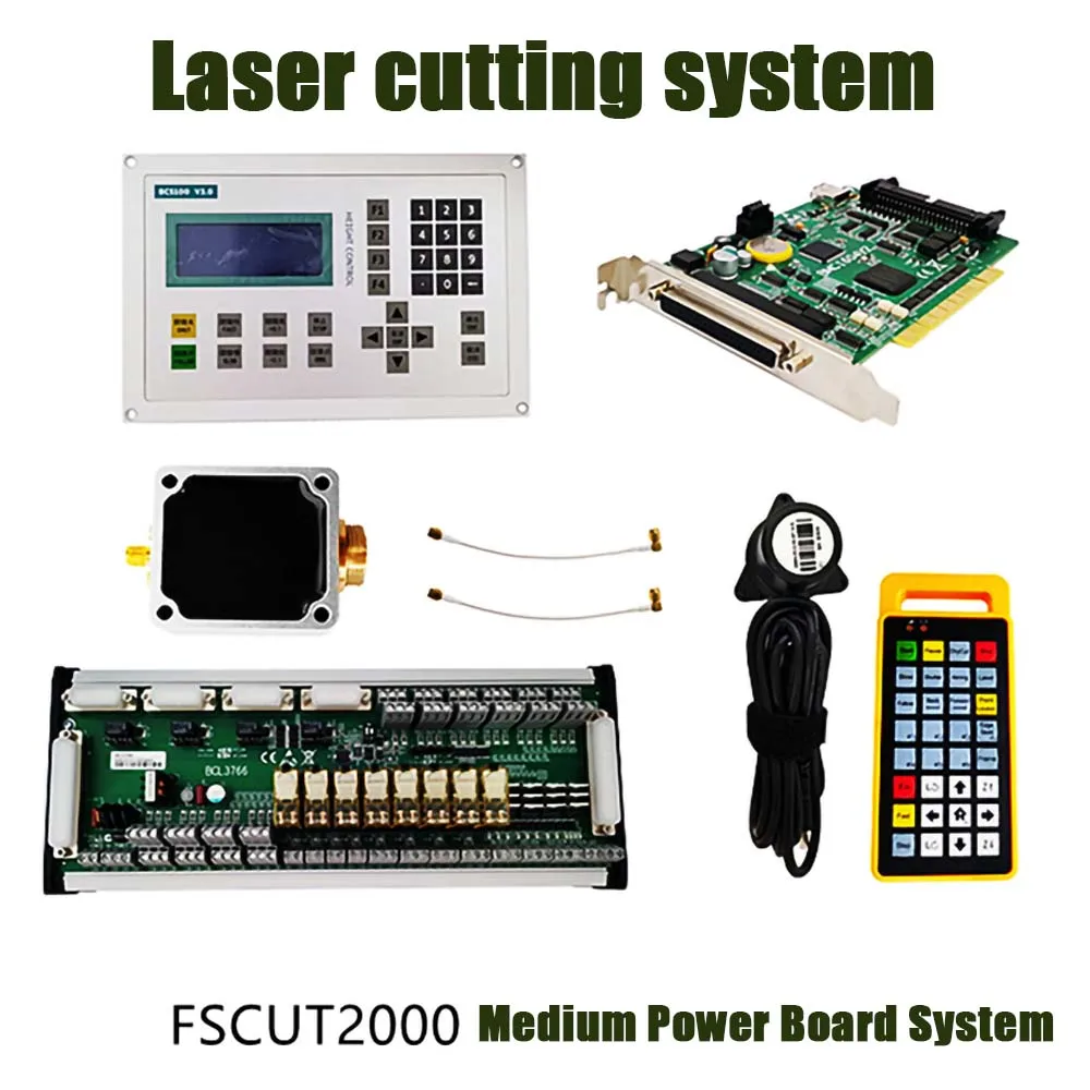 FSCUT2000 Laser Cutting System Set BCS100 Height Controller+PCI Controller Card+Amplifier+Board Cable+Wireless Remote Control