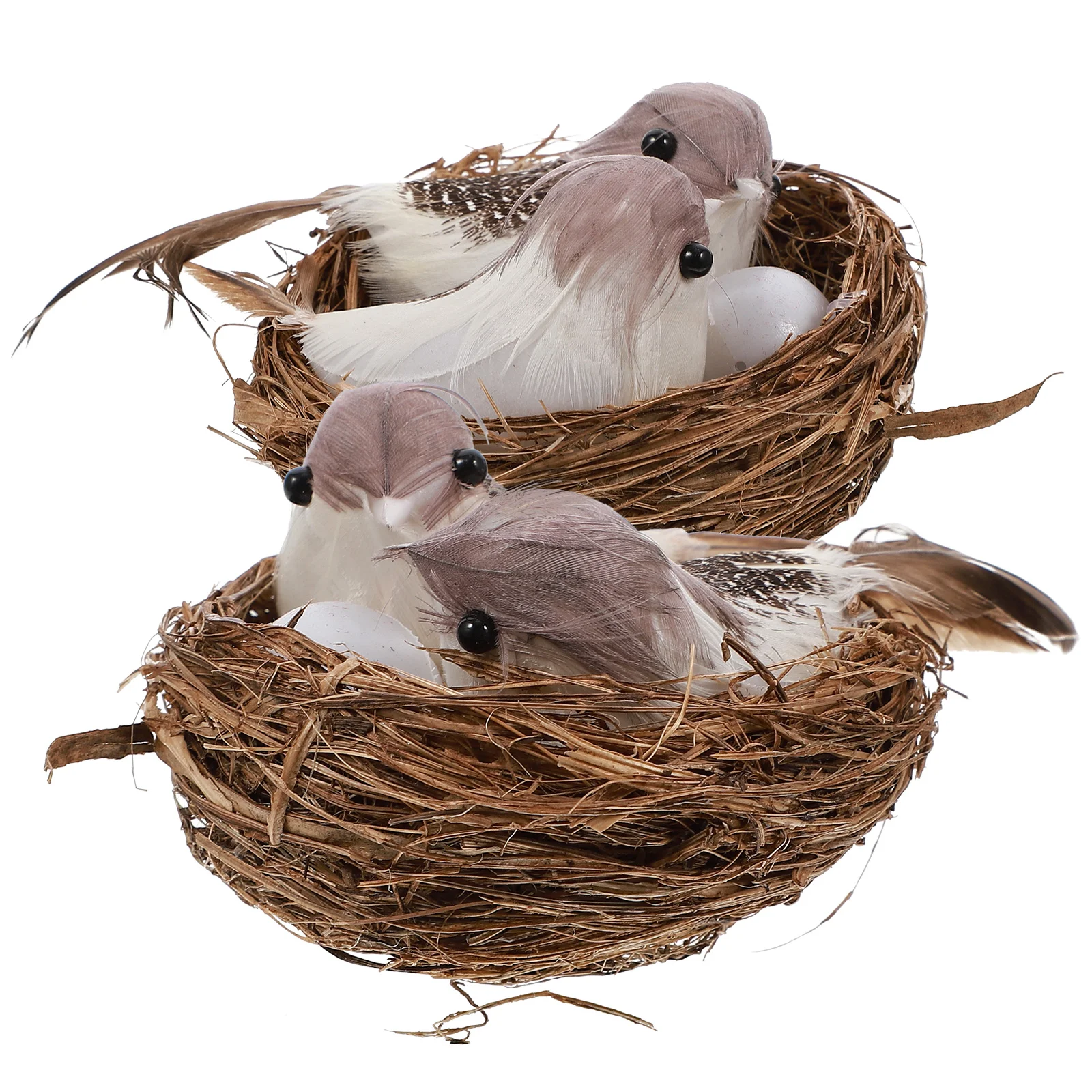 

Bird Birds Ornament Decoration Garden Ornaments Artificial Decor Home Easter Table Cake Decorative Eggs London Rusty Feathered