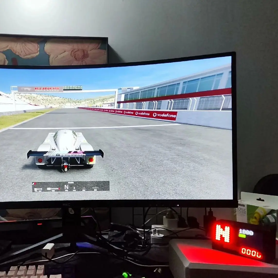 Дисплей гоночного симулятора для ETS2/AC | Модульное RGB-подсветка совместимое с