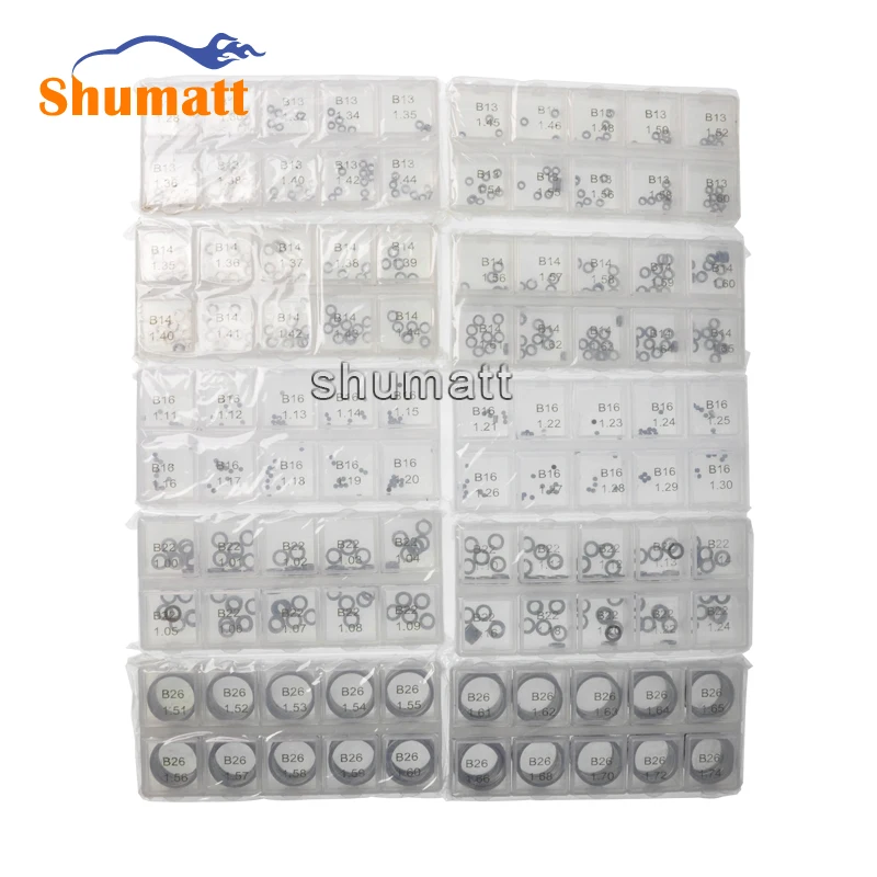 

1000pcs B-OSCH 120 Series B13 B14 B16 B22 B26 Common Rail Fuel Injector Repair Adjustment Washer Shim Full Set Gasket Kits