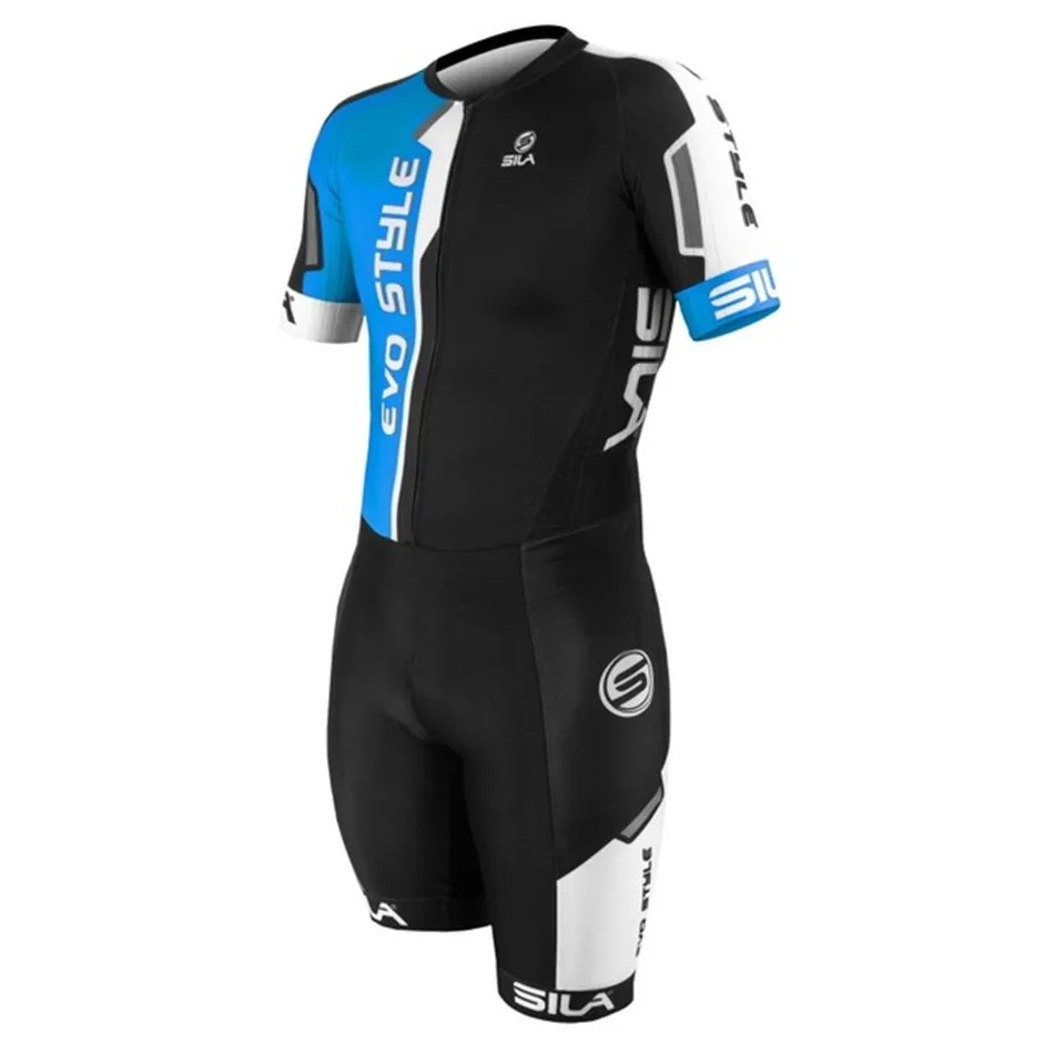 

Sila Men Sport Short Sleeve Cycling Jersey Jumpsuit Triathlon Speed Skinsuit Maillot Ciclismo MTB Bike Running Swimming Clothing